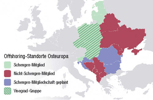 Offshoring Standorte Osteuropa